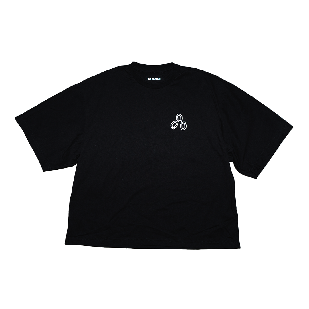 BLACK BOXY T-SHIRT