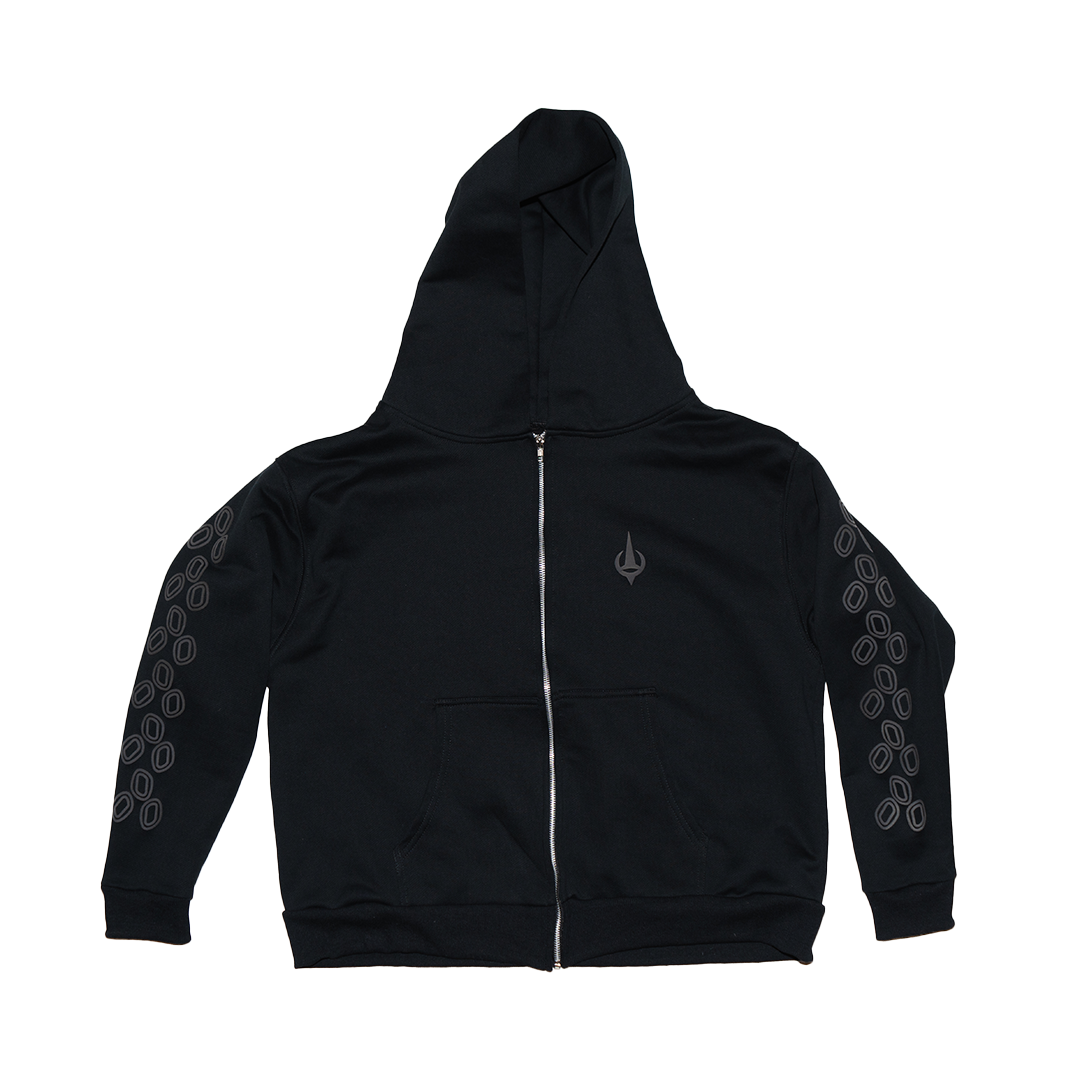 Black zip up jumper sale