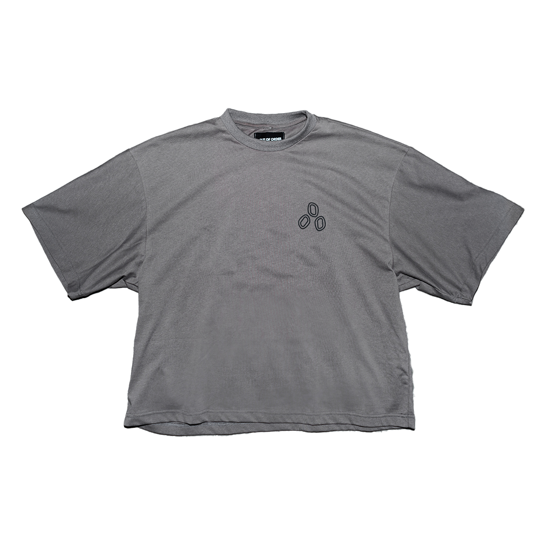 GRAY BOXY T SHIRT